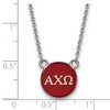 Black Bow Jewelry Sterling Silver Alpha Chi Omega Greek Life Necklace 18 Inch - 2 of 4