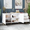 Hitow Three Door Buffet Sideboard Pantry Cabinet Side Table - 4 of 4