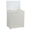 Oceanstar Storage Laundry Hamper, White - 2 of 4