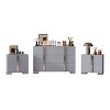 Modern Mirrored 6-Drawer Dresser with 2 Bedside Tables, 3-Piece Storage Cabinet Set for Bedroom, Living Room, or Entryway – The Pop Home - 3 of 4
