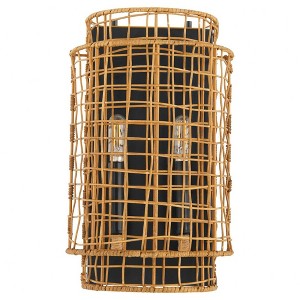 Quorum Lighting Abaca 2 - Light Sconce in  Matte Black - 1 of 4