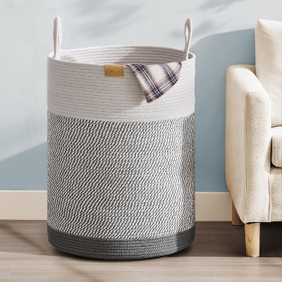 Laundry Hamper 62L,Large Laundry Basket for Clothes,Decorative Storage Basket for Blankets