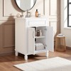 Mshliw 24 Inch Bathroom Vanity with Sink Combo, Freestanding Storage Cabinet with 2 Soft-Close Doors and Adjustable Shelf, Solid Wood Frame - 4 of 4