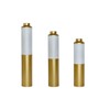 Aukfa Modern 3-Piece White Droplet Shaped Metal Floor Vase Set – Large Glazed Decorative Vases for Home Décor - 4 of 4