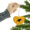 Prairie View A&M Secondary Logo Heart Love Wood Christmas Tree Holiday Ornament - 3 of 3