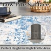 Modern Abstract Rug Low Pile Non-Slip Area Rugs for Living Room Bedroom Soft Foldable Machine Washable Rug - 4 of 4