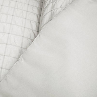 Lush Decor Lush Décor 3pc Full/Queen Crinkle Textured Dobby Comforter Set Light Gray: Midweight Microfiber Bedding, Contemporary Style — фото 5