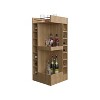 NicBex Buffet Cabinet with Storage 42" Tall Corner Bar Cabinet Sideboard Cabinet with 8 Bottle Cubbies and Double Door for Living Room - 3 of 4