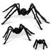 Wrapables Giant Hairy Spider Decorations (Set of 3), Indoor Outdoor Haunted House Halloween Decor - 2 of 4