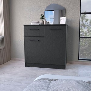 NicBex 2-Door 1-Drawer Dresser Spacious Storage Compartment & Drawer for Clothing/Linens, Durable Wood with Stylish Handles, Ideal for Bedroom - 1 of 4