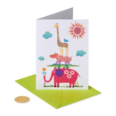 Baby Card Jungle Baby Print - PAPYRUS