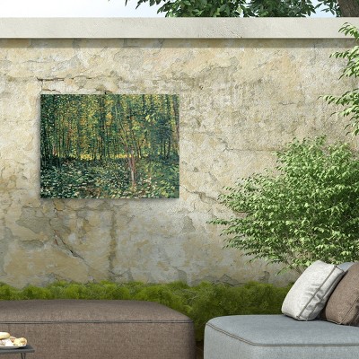 Vincent Van Gogh Green Landscape Mixed Media Canvas Art