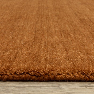 Aniston II Rust Hand-Tufted Wool 5' x 8' Area Rug