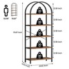 Arched Bookshelf, 5-Tier Open Bookshelf, Modern Bookcase Storage Shelves with Metal Frame - 2 of 4