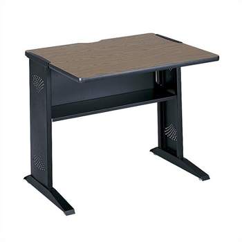 36"W Reversible Top Wood Credenza Desk in Brown-Scranton & Co