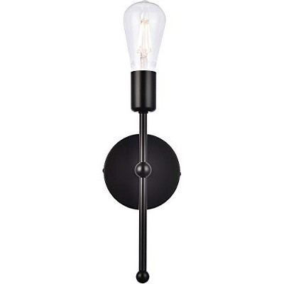 Elegant Lighting Keely 1 light black wall sconce