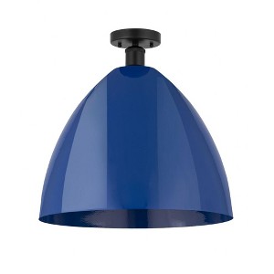 Plymouth Dome - 1 Light Semi-Flush Mount In Industrial Style-18.75 Inches Tall and 16 Inches Wide - 1 of 1