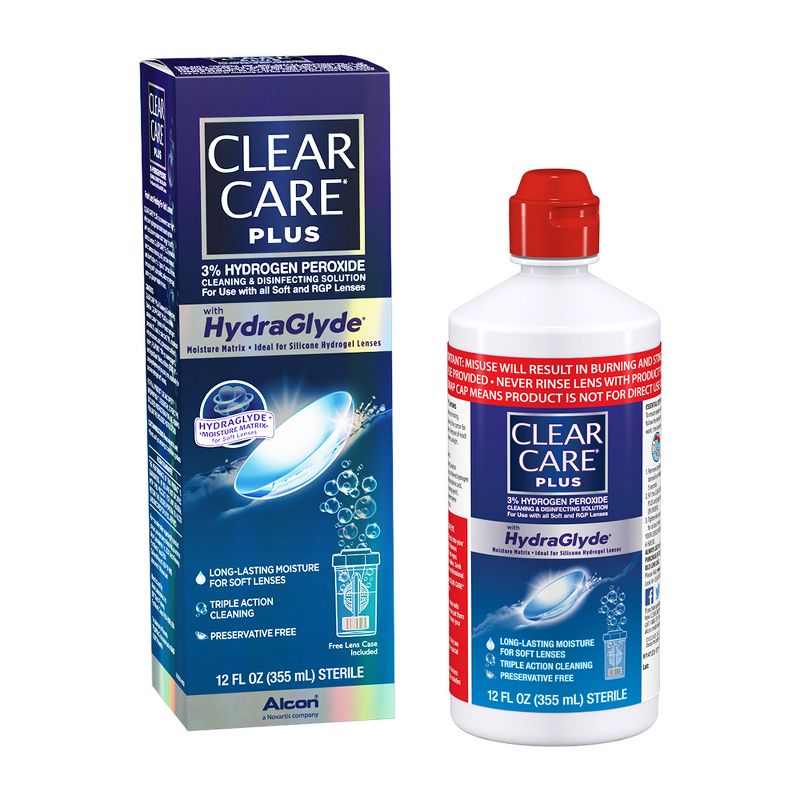 Clear Care Plus with Hydraglyde  For Soft Lenses - 12 fl oz, 3 of 7