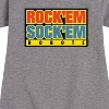 Girls' - Rock 'Em Sock 'Em Robots - Rock 'Em Sock 'Em Logo Graphic Short Sleeve Fleece Dress - 2 of 4