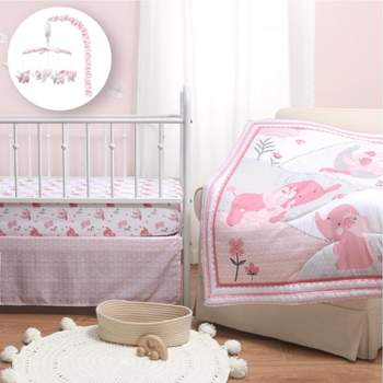 The Peanutshell Wildest Dreams Crib Bedding Set And Mobile - 4 Piece ...
