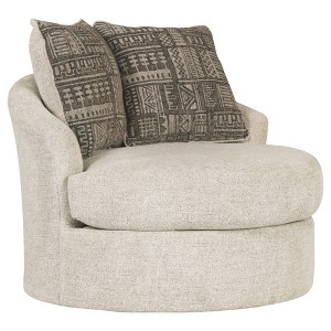 Soletren Swivel Accent Chair Stone Gray - Signature Design by Ashley, Grey Gray
