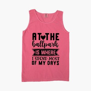 Simply Sage Market Women's At The Ballpark Garment Dyed Heavy Weight Tank - 1 of 2