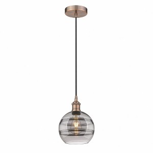 Rochester - 1 Light Cord Hung Mini Pendant In Industrial Style-9.88 Inches Tall and 8 Inches Wide - 1 of 1