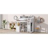 NicBex Twin Size Loft Bed with Desk & Storage,Space-Saving Twin Loft Bed with Shelves & Wardrobe,Wooden Loft Beds for Kids,Teens - 4 of 4