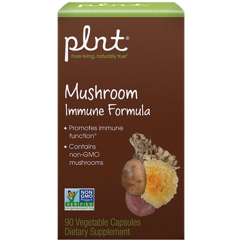 plnt Mushroom Immune Formula (90 Vegetarian Capsules), 2 of 4