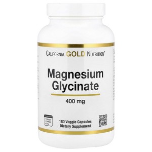 California Gold Nutrition Magnesium Glycinate, 180 Veggie Capsules (133 mg per Capsule) - 1 of 4