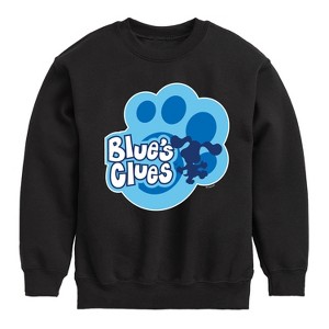 Boys' - Blue's Clues & You! - Blue Clues Paw Logo Graphic Long Sleeve Fleece Sweatshirt - 1 of 4