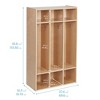 ECR4Kids Streamline 3-Section Coat Locker, 1 - 2 of 4