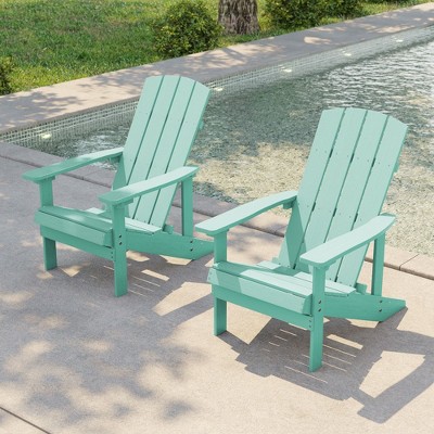 Sonkuki  2-Pack Recycled Plastic Wood Adirondack Chair
