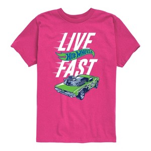 Boys' - Hot Wheels - Hot Wheels Live Fast Short Sleeve Graphic T-Shirt - 1 of 3