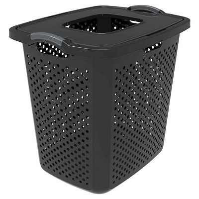 Home Logic 2.5-Bushel Plastic Laundry Hamper in the Laundry Hampers &  Baskets department at