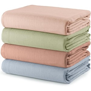 Muslin Swaddle Blankets Neutral Receiving Blanket for Boys and Girls by Comfy Cubs - 1 of 4