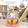 Infans Baby Activity Center, 3-Stage Bouncing Activity Saucer & Playtime Mat & Activity Table, 3 Adjustable Heights for Infants & Toddlers, Pink - 3 of 4