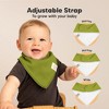8pk Organic Baby Bandana Bibs, Baby Drool Bibs for Baby Boy, Girl, Baby Bibs for Infant, Newborn - 3 of 4