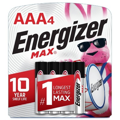 Energizer 4pk MAX Alkaline AAA Batteries