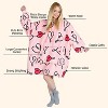 Catalonia Women's Oversized Flannel Blanket Hoodie - Cozy Wearable Plush Fleece Pullover, Soft Lounge Sweatshirt for Home, Camping, Outdoor Comfort - 4 of 4