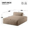 72.5'' Oversized Modular Sofa Bed in Khaki, Left-Handed Face, Fully Compressed No-Assembly 1-Seat Couch for Living Room, Elderly and Baby Friendly - 2 of 4