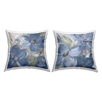 Stupell Industries Traditional Blue Flowers (Set of 2)