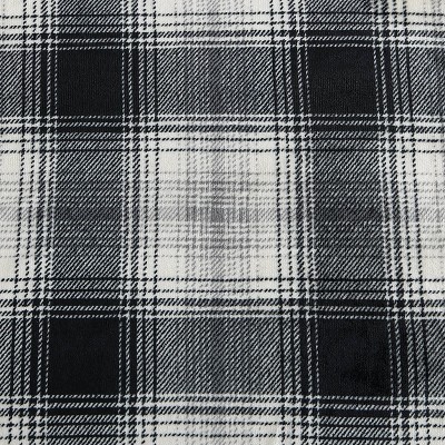 Vail Plaid Grey 50"x60" Reversible Fleece Sherpa Throw Blanket