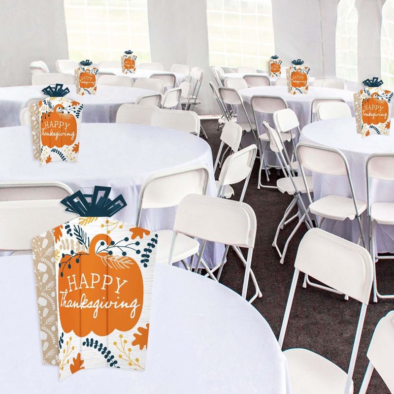 Big Dot of Happiness Happy Thanksgiving - Table Decorations - Fall Harvest Party Fold and Flare Centerpieces - 10 Count, 5 of 8