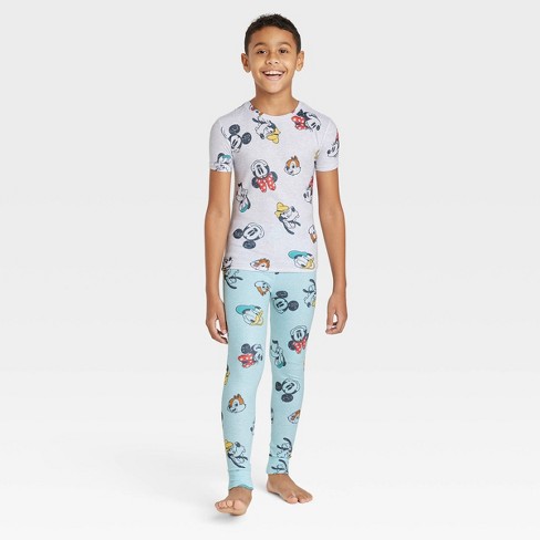 Boys Disney Mickey Friends 2pc Sleep Pajama Set Gray 4 Target