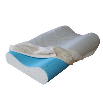 Back Support Systems BeCool Neck and Spine Contour Medical Quality Memory Foam Bed Pillow for Pain Relief with Washable & Breathable Cover, Medium