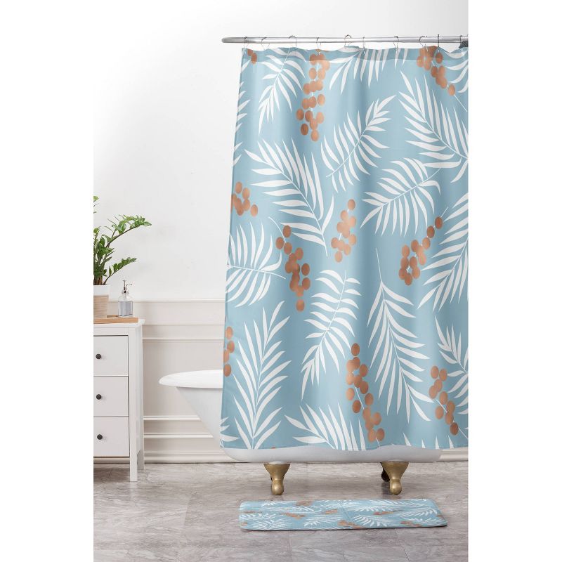 Mistletoe Shower Curtain Blue - Deny Designs, 3 of 6