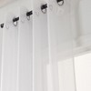 Lonnie 2-Piece Room Darkening Grommet Curtain 38" x 84" White by Rt Designers Collection - 3 of 4
