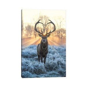 Love You Deer Fire and Ice by Max Ellis Unframed Wall Canvas - iCanvas - 1 of 4