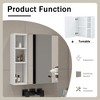 GDFStudio Tiffin Wall-Mounted Medicine Cabinet with Mirror and Storage Shelves - 4 of 4
